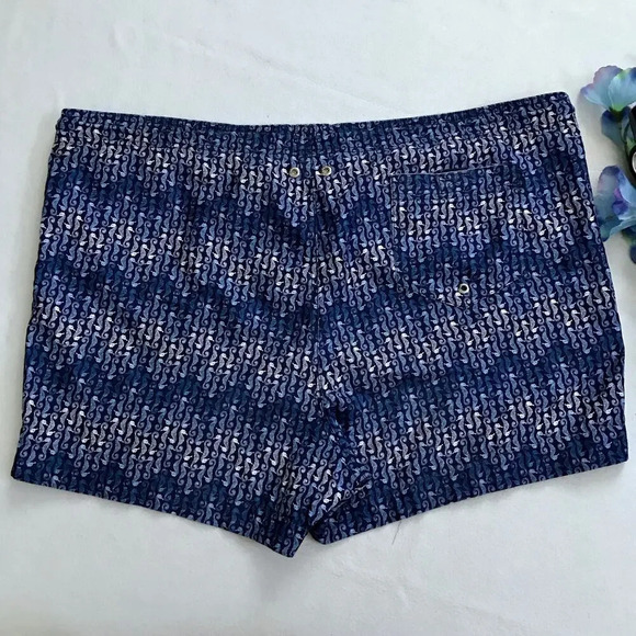 Lands' End NWOT Seahorse Volley Swim Trunk Men XL (40-42) - Picture 6 of 12